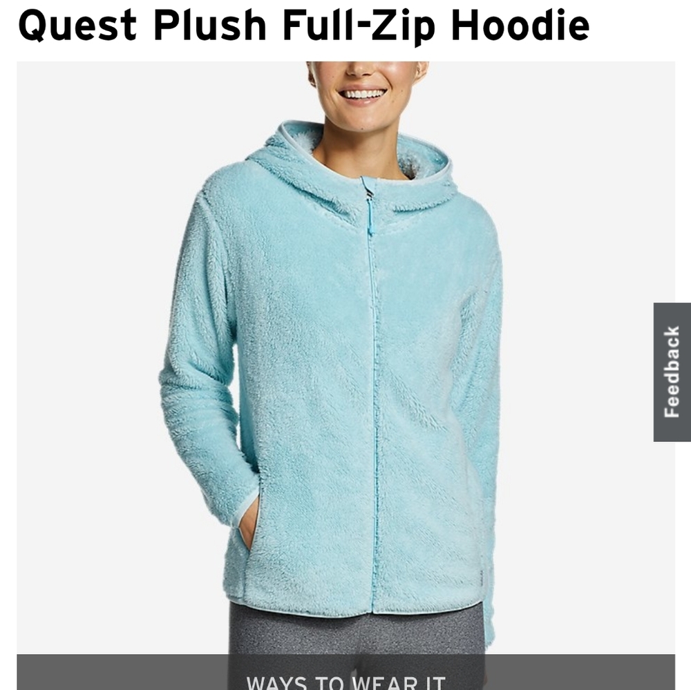 Eddie Bauer Quest plush hoodie